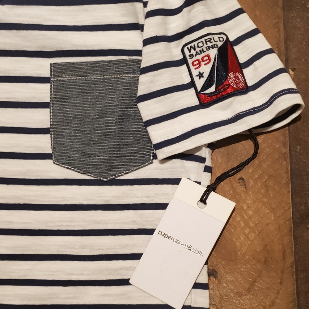 New Paper denim & cloth / Free Planet Nautical Boys Tee T-shirt lot Size 6 NWT - Picture 4 of 4